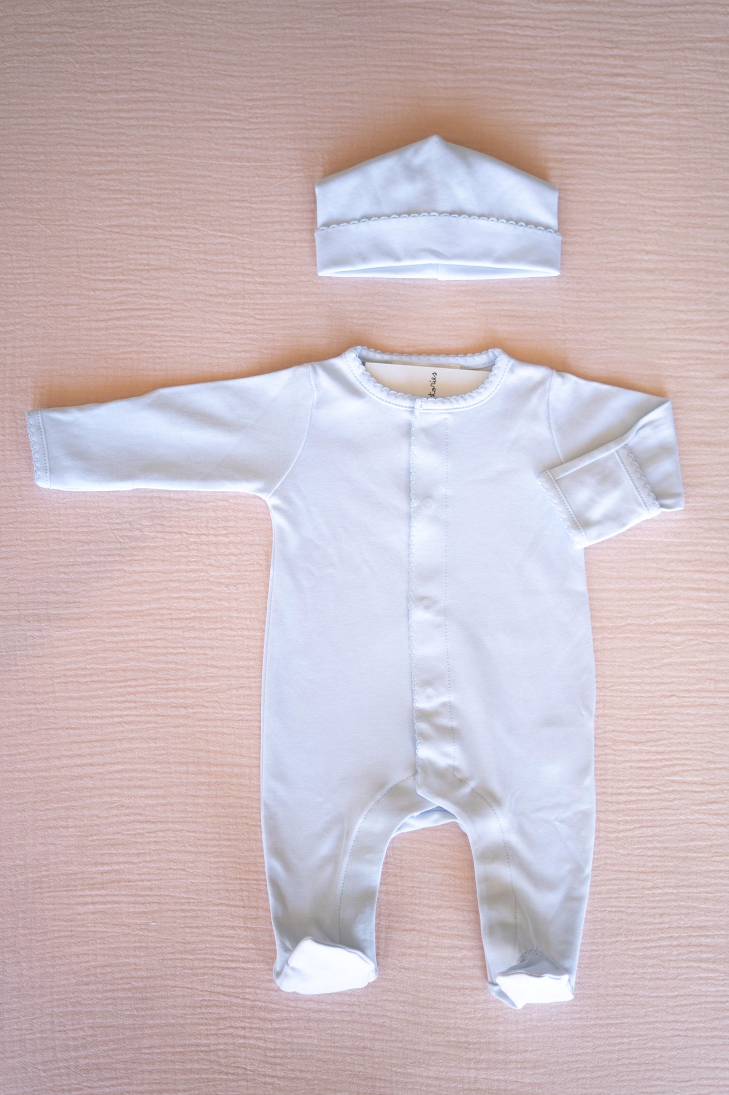 Pima Essentials Babyrow e Gorro Azul