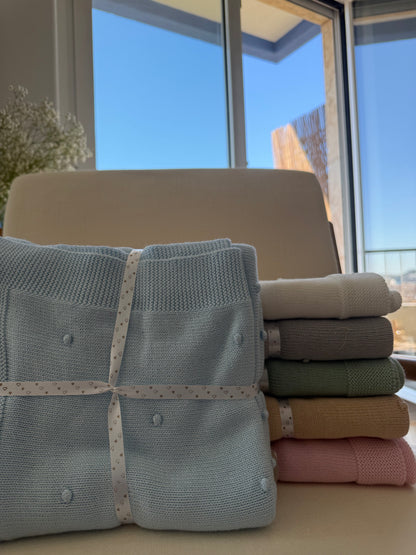 Manta em Algodão Tricotado