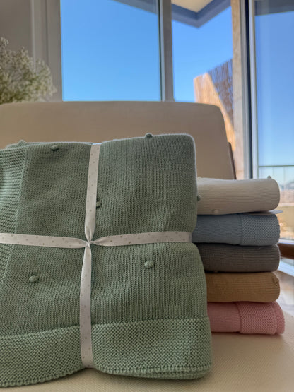 Manta em Algodão Tricotado