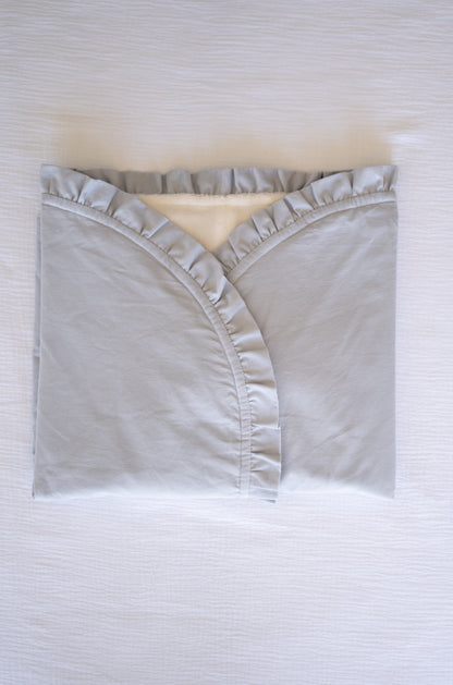 Saco - Manta em veludo cotelé Azul