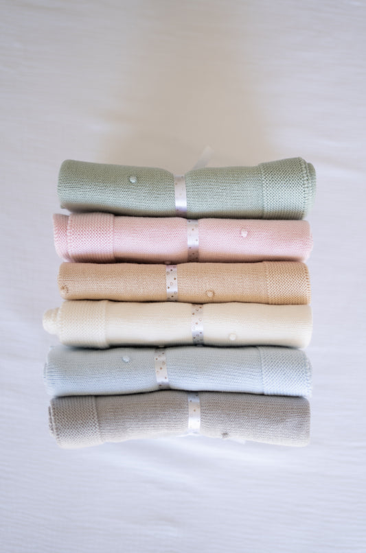 Manta em Algodão Tricotado